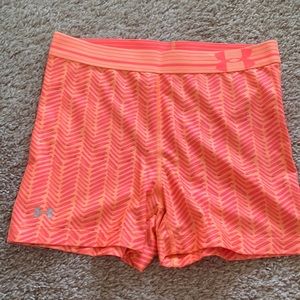 UnderArmour womens orange spandex